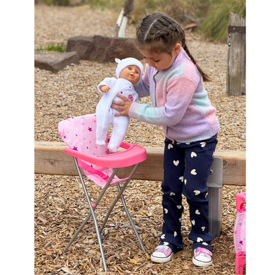 PLAYWORLD DOLL HIGHCHAIR PINK - Toyworld Frankston