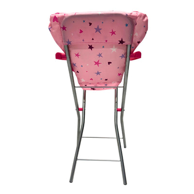 PLAYWORLD DOLL HIGHCHAIR PINK - Toyworld Frankston