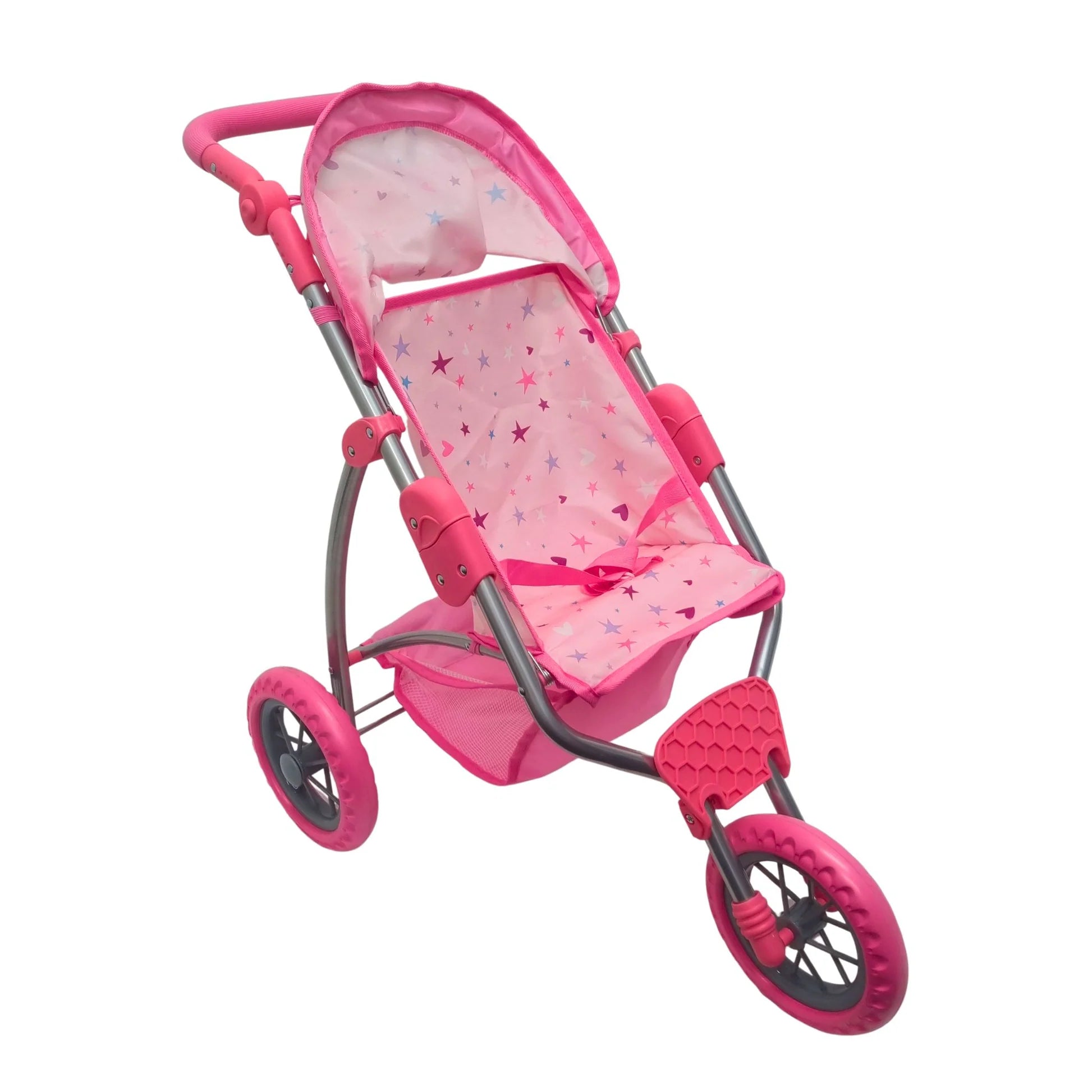 PLAYWORLD DOLL JOGGER PRAM PINK - Toyworld Frankston