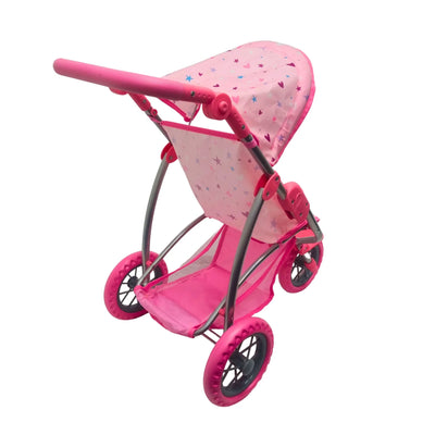 PLAYWORLD DOLL JOGGER PRAM PINK - Toyworld Frankston
