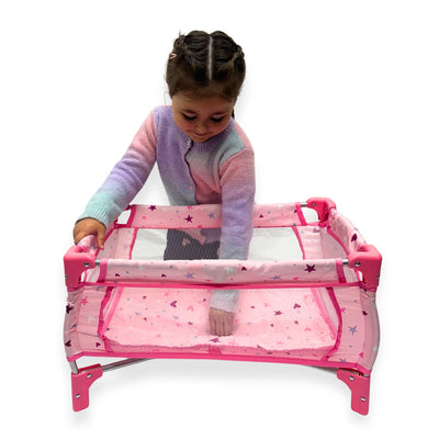 PLAYWORLD DOLL TRAVEL COT - Toyworld Frankston