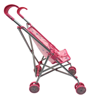 PLAYWORLD DOLL UMBRELLA STROLLER PINK - Toyworld Frankston