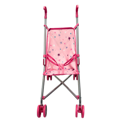 PLAYWORLD DOLL UMBRELLA STROLLER PINK - Toyworld Frankston