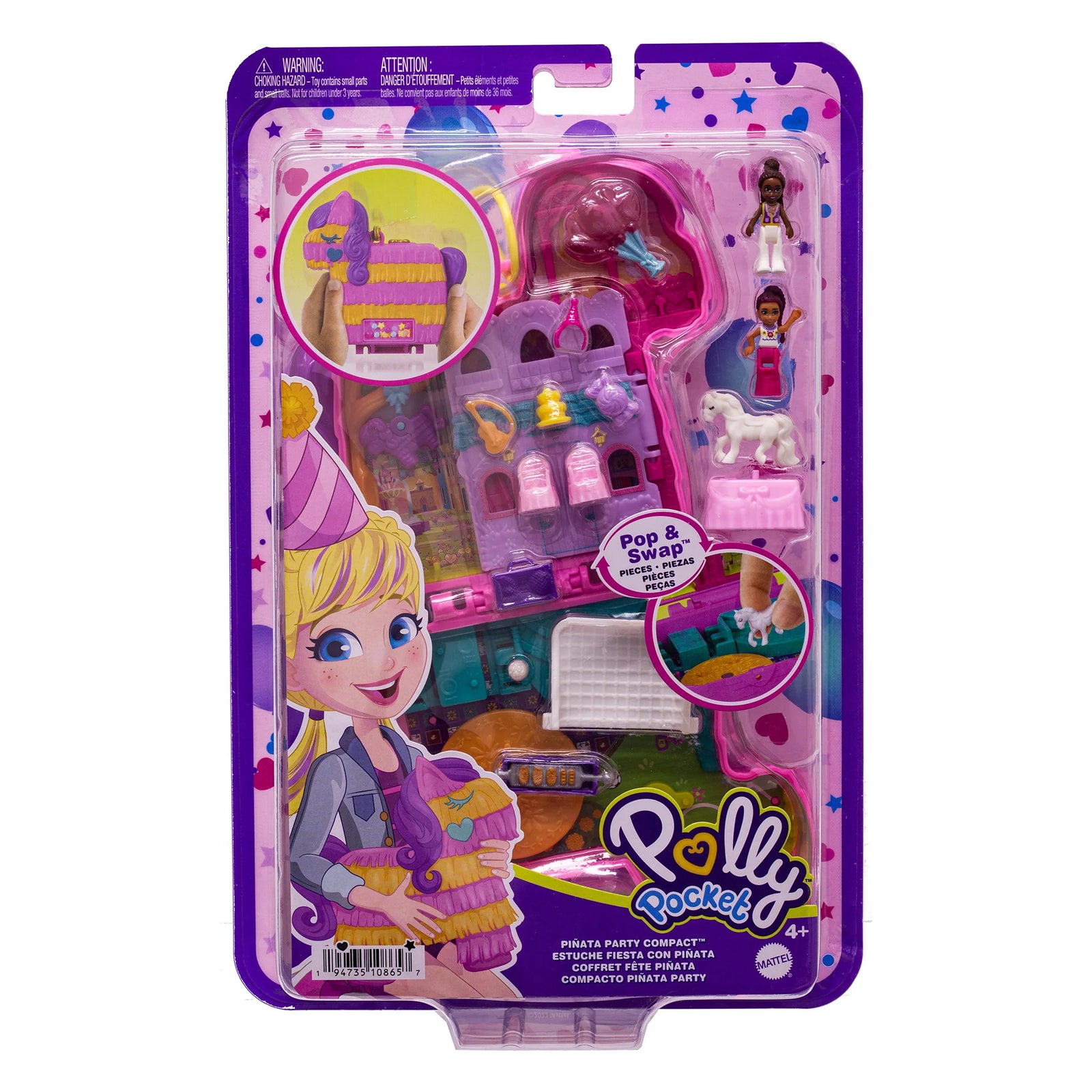 POLLY POCKET PINATA PARTY COMPACT - Toyworld Frankston