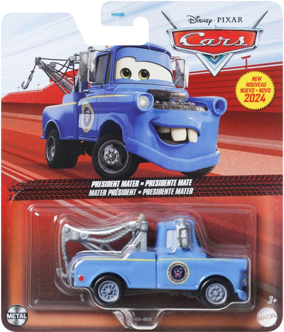 DISNEY CARS ON THE ROAD DIECAST ASSORTED SINGLES - PRESIDENT MATER - Toyworld Frankston