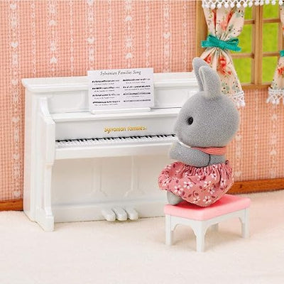 SYLVANIAN FAMILIES - RABBIT SISTER WITH PIANO SET