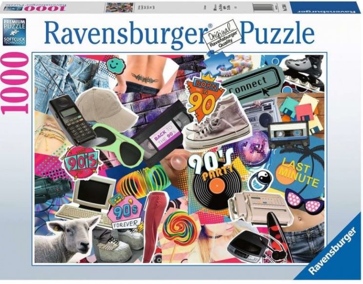 RAVENSBURGER 173884 THE 90'S 1000 PIECE PUZZLE - Toyworld Frankston
