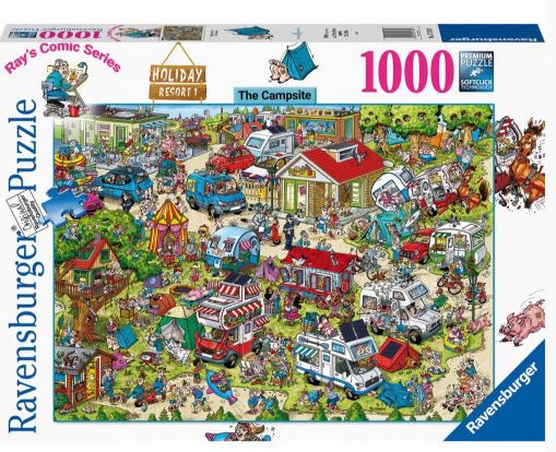 RAVENSBURGER PUZZLE 175789 HOLIDAY RESORT THE CAMPSITE 1000 PIECE PUZZLE - Toyworld Frankston