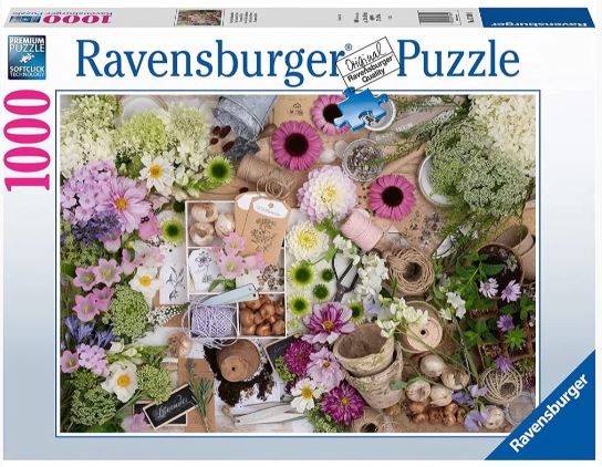 RAVENSBURGER 173891 FOR THE LOVE OF FLOWERS 1000 PIECE PUZZLE - Toyworld Frankston