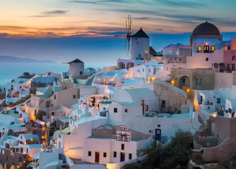 RAVENSBURGER PUZZLE - EVENING IN SANTORINI 1000 PIECE - Toyworld Frankston