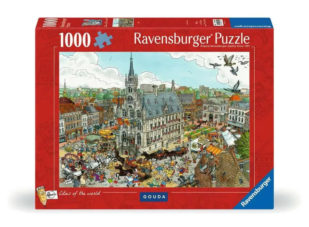 RAVENSBURGER PUZZLE - GOUDA 1000 PIECE - CITIES OF THE WORLD - Toyworld Frankston