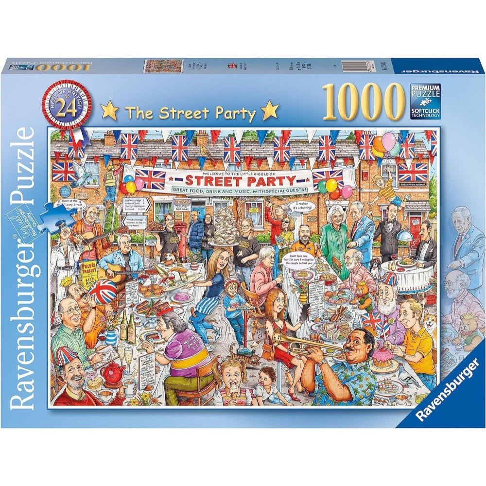 RAVENSBURGER PUZZLE - THE STREET PARTY 1000 PIECES - Toyworld Frankston