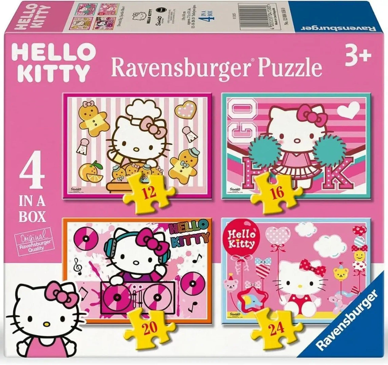 RAVENSBURGER - HELLO KITTY 4 IN A BOX PUZZLE