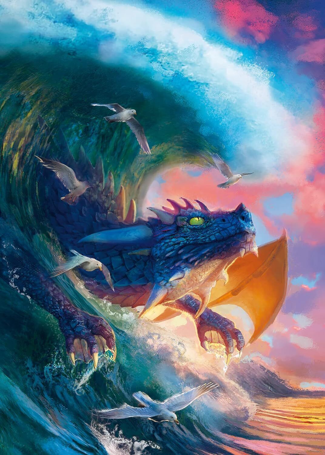 RAVENSBURGER PUZZLE - DRAGON RACE 1000 PIECE - Toyworld Frankston