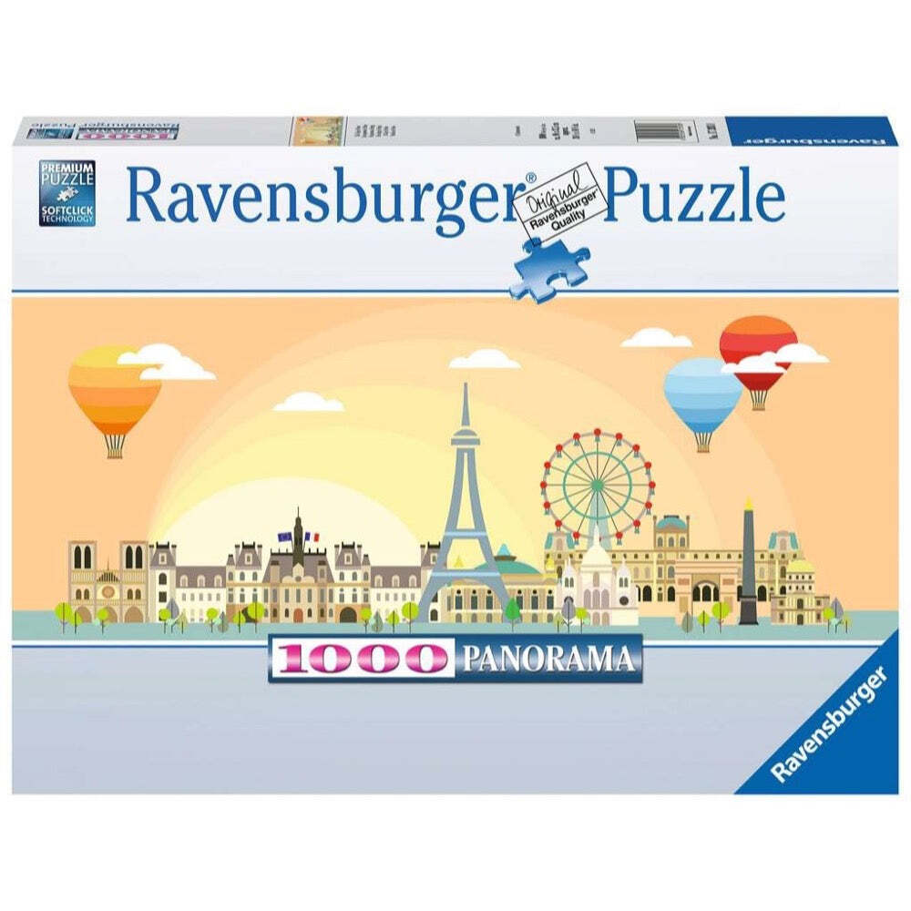 RAVENSBURGER 17393 8 A DAY IN PARIS 1000 PIECE PUZZLE - Toyworld Frankston