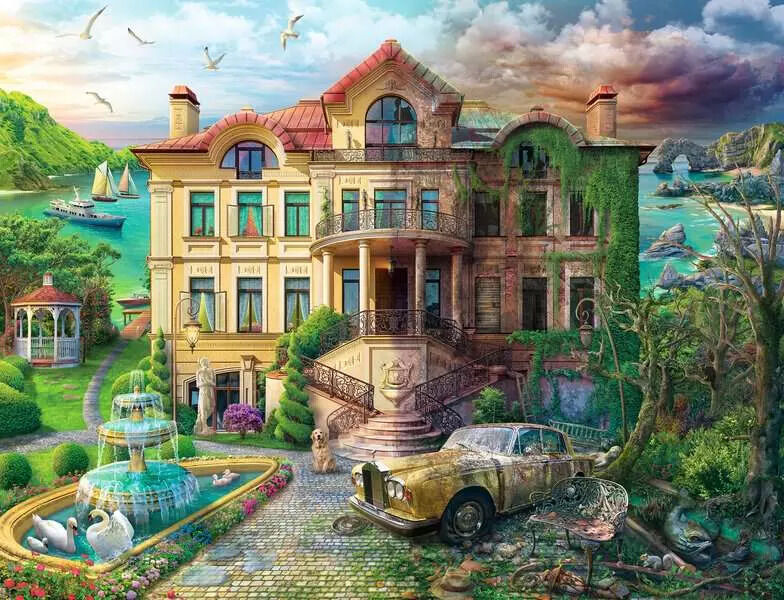 RAVENSBURGER PUZZLE - COVE MANOR ECHOES 1000 PIECE - Toyworld Frankston