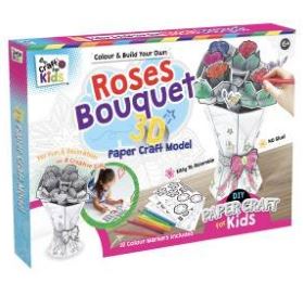 COLOUR AND BUILD YOUR OWN 3D ROSES BOUQUET - Toyworld Frankston