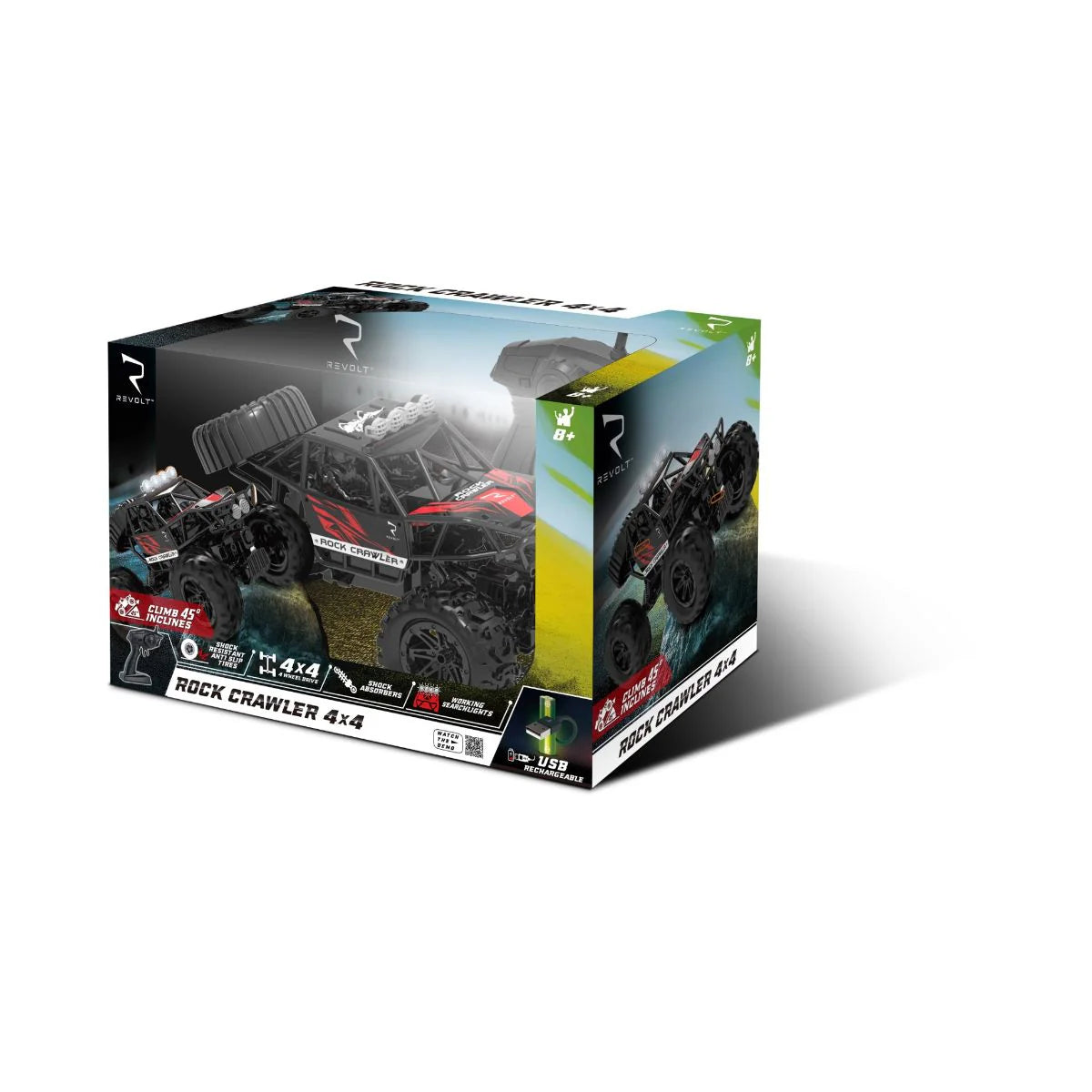 REVOLT RADIO CONTROL ROCK CRAWLER 4X4 - Toyworld Frankston