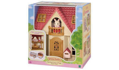 SYLVANIAN FAMILIES - RED ROOF COSY COTTAGE - STARTER HOME - Toyworld Frankston