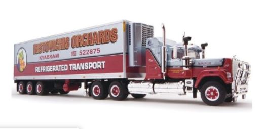 HIGWAY REPLICAS 1:64 FREIGHT SEMI COLLECTION REFRIGERATED TRANSPORT AND TRAILER - Toyworld Frankston