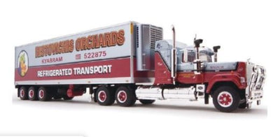 HIGWAY REPLICAS 1:64 FREIGHT SEMI COLLECTION REFRIGERATED TRANSPORT AND TRAILER - Toyworld Frankston