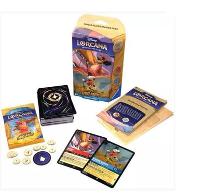 DISNEY LORCANA TCG INTO THE INKLANDS STARTER DECK RUBY & SAPPHIRE - Toyworld Frankston