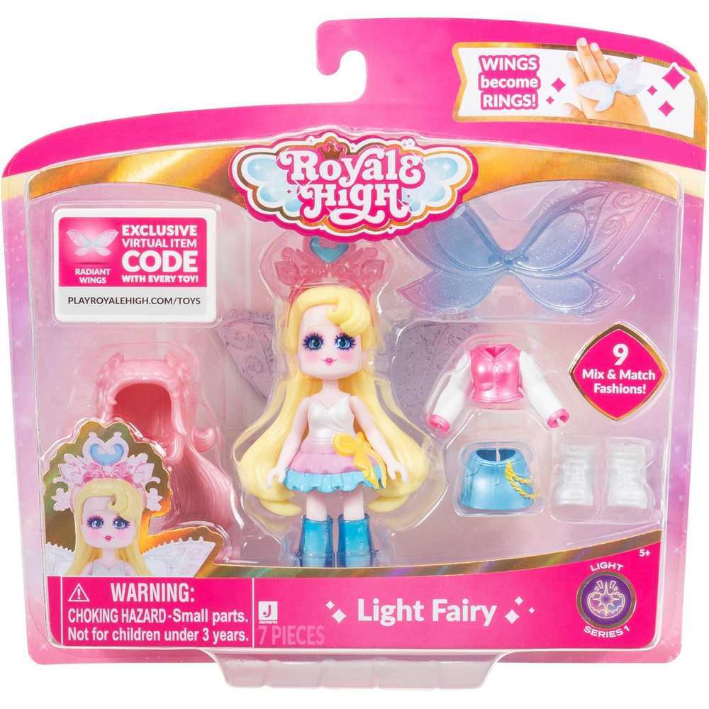 ROYALE HIGH 3 INCH CORE DELUXE FIGURES - LIGHT FAIRY - Toyworld Frankston