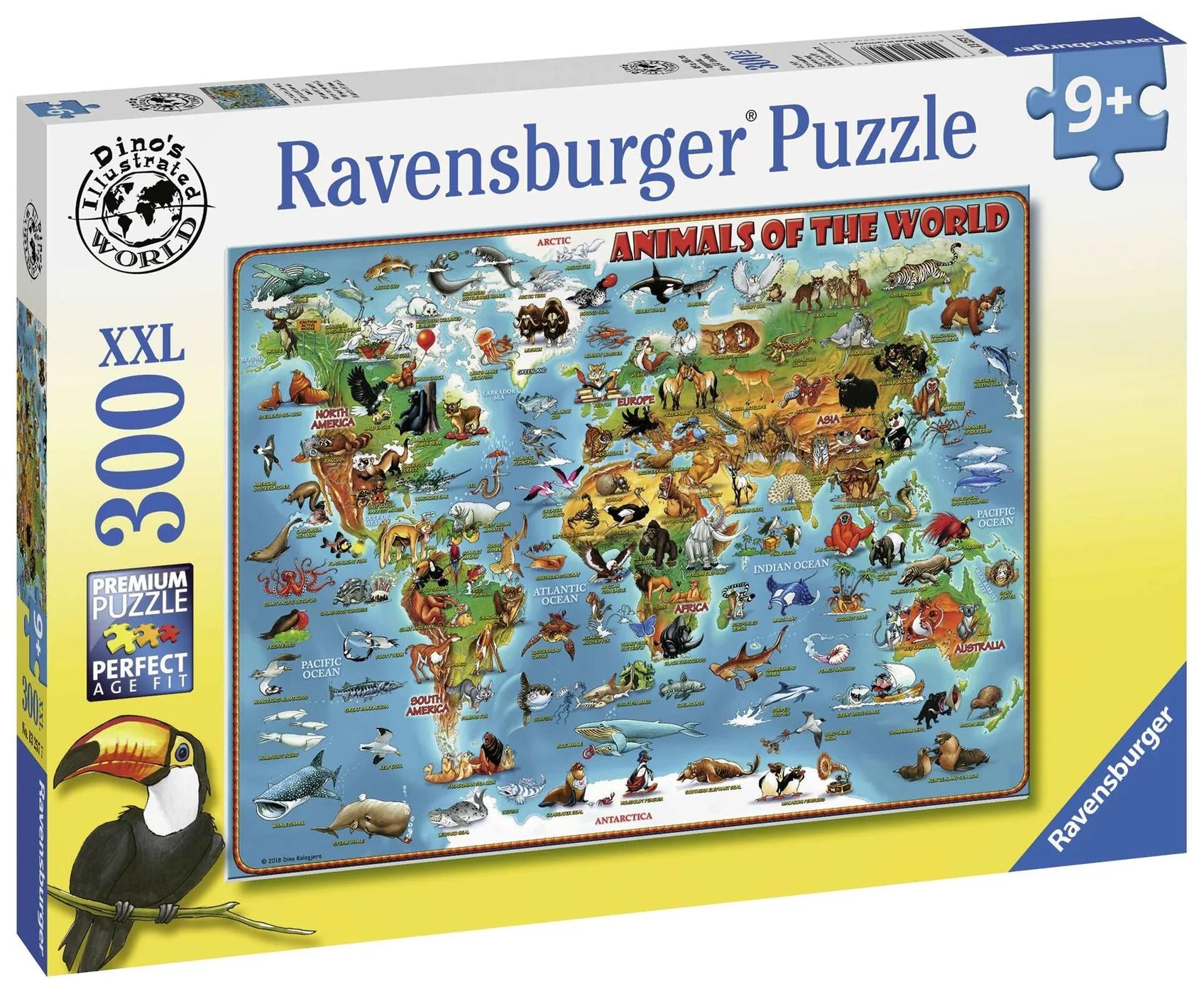 RAVENSBURGER - WORLD OF ANIMALS 300 PIECE PUZZLE
