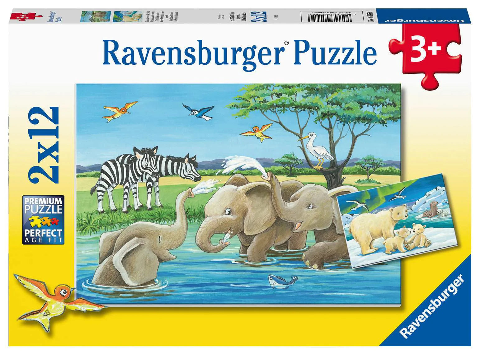 RAVENSBURGER PUZZLE - FARM ANIMAL BABIES 2X12 PIECE