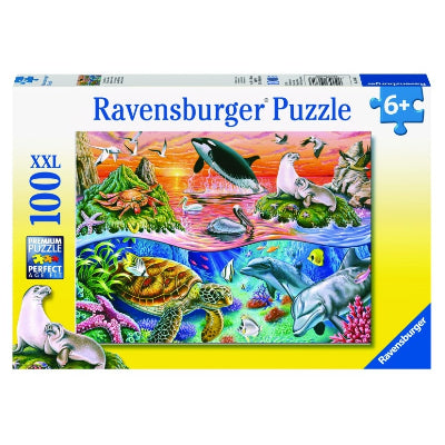 RAVENSBURGER PUZZLE - BEAUTIFUL OCEAN 100 PIECE XXL - Toyworld Frankston