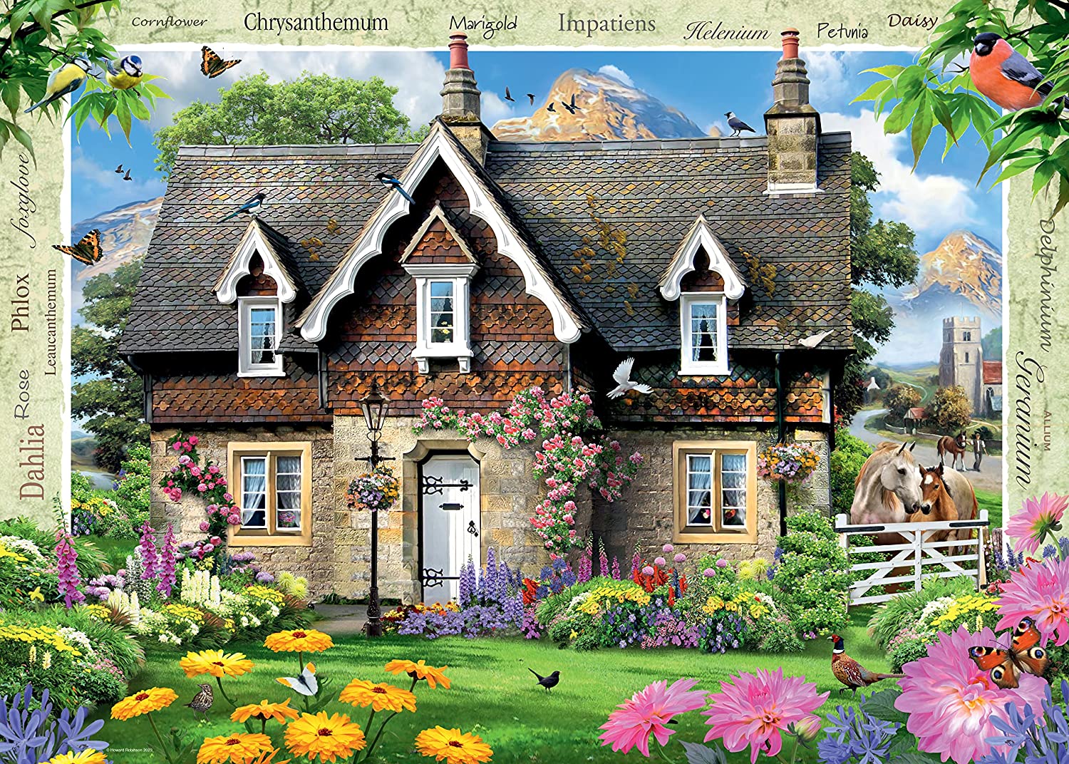 RAVENSBURGER HILLSIDE COTTAGE 1000 PIECE PUZZLE - Toyworld Frankston