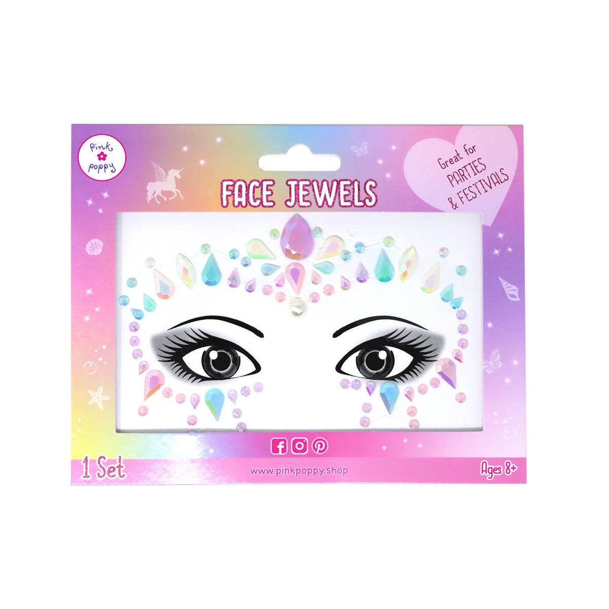 PINK POPPY MER-MAZING FACE JEWELS