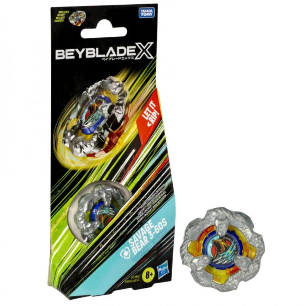BEYBLADE X SINGLE BOOSTER PACK - SAVAGE BEAR 3-60S - Toyworld Frankston