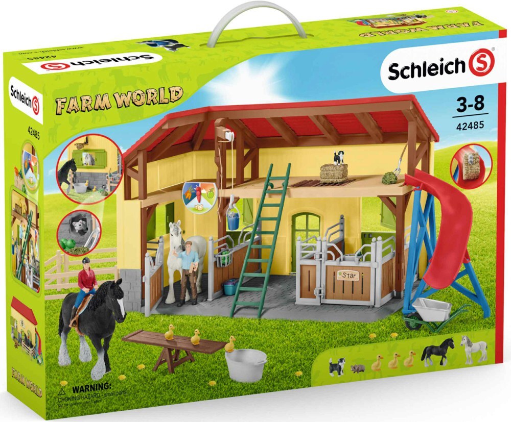 SCHLEICH-HORSE STABLE Toyworld Frankston