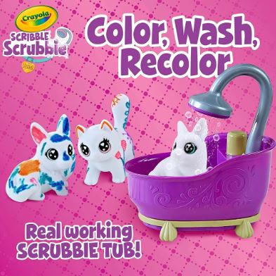 CRAYOLA - SCRIBBLE SCRUBBIE -  BATH TUB PLAY SET - Toyworld Frankston