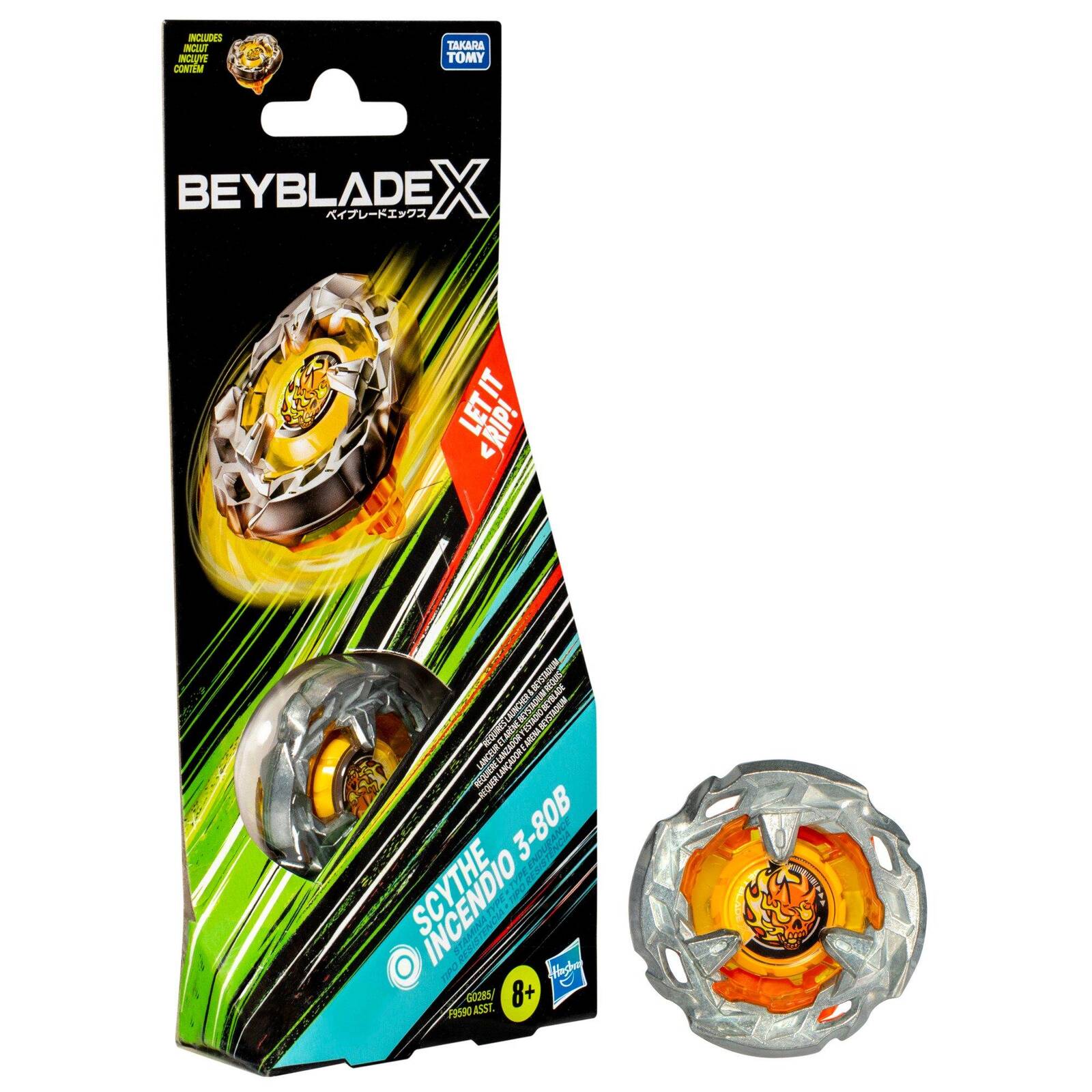 BEYBLADE X SINGLE BOOSTER PACK - SCYTHE INCERDIO 3-80B - Toyworld Frankston
