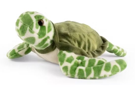 LIVING NATURE - SEA TURTLE SMALL PLUSH - Toyworld Frankston
