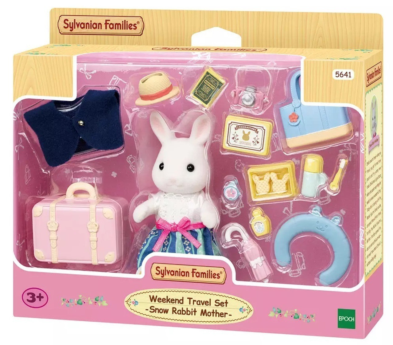SYLVANIAN FAMILIES - WEEKEND TRAVEL SET SNOW RABBIT MOTHER - Toyworld Frankston