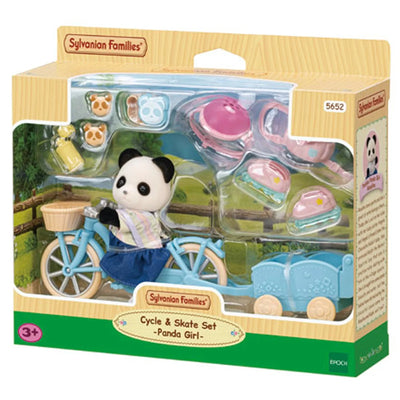 SYLVANIAN FAMILIES - CYCLE AND SKATE SET PANDA GIRL - Toyworld Frankston
