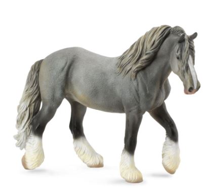 COLLECTA - SHIRE HORSE MARE GREY (XL) - Toyworld Frankston