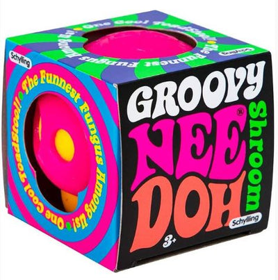 SCHYLLING - GROOVY SHROOM NEE-DOH STRESS BALL - Toyworld Frankston
