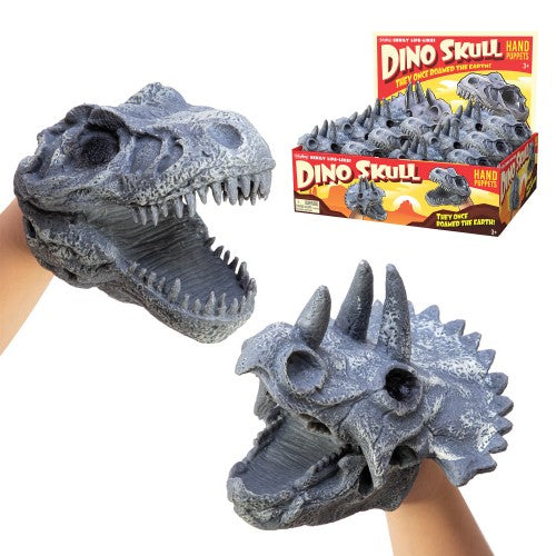 SCHYLLING - DINO SKULL THEY ONCE ROAMED THE EARTH - HAND PUPPETS - Toyworld Frankston