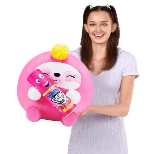 ZURU - SNACKLES PLUSH SUPER SIZE - SUSIE SLOTH WITH JUMBO PUSH POP - Toyworld Frankston
