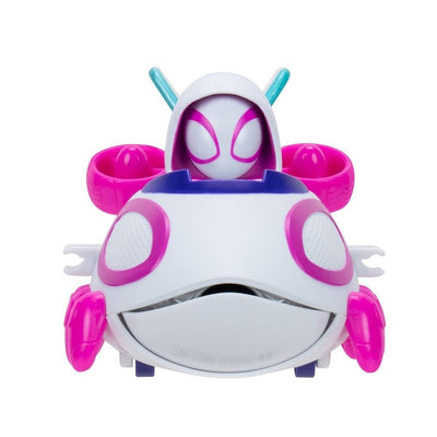 DISNEY JRN MARVEL SPIDEY AND HIS AMAZING FRIENDS LOAD AND LAUNCH SMALL VEHICLES - GHOST SPIDER - Toyworld Frankston