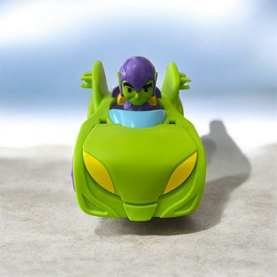 DISNEY JRN MARVEL SPIDEY AND HIS AMAZING FRIENDS LOAD AND LAUNCH SMALL VEHICLES - GREEN GOBLIN - Toyworld Frankston