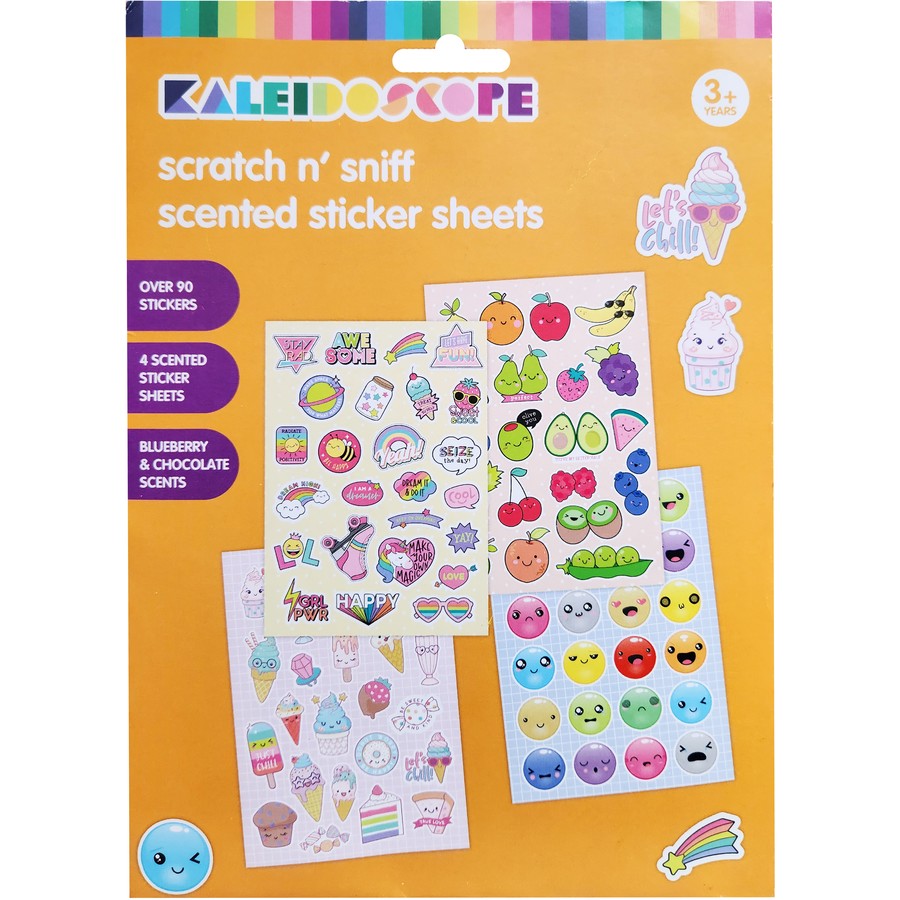 KALEIDOSCOPE SCRATCH N SNIFF SCENT STICKERS