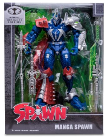 SPAWN - MANGA SPAWN DESIGNER EDITION MEGAFIG 7” SCALE ACTION FIGURE - Toyworld Frankston