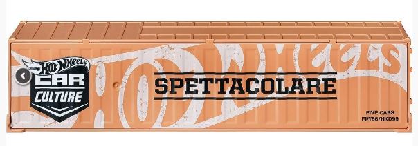 HOT WHEELS - CAR CULTURE CONTAINER SET - SPETTACOLARE - Toyworld Frankston
