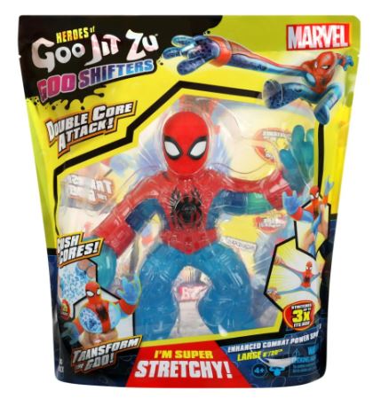 HEROES OF GOO JIT ZU  8 INCH SPIDERMAN SUPER STRETCHY FIGURE - Toyworld Frankston