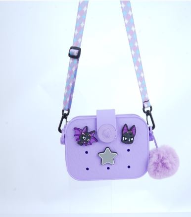 SWAP POP PURSE - PURPLE BAT